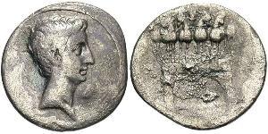 1 Денарий Римская империя (27BC-395) Серебро Октавиан Август (63BC- 14) 