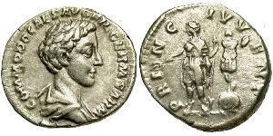 1 Денарий Римская империя (27BC-395) Серебро Коммод (161-192)