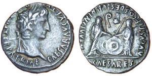 1 Денарий Римская империя (27BC-395) Серебро Октавиан Август (63BC- 14) 