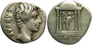 1 Денарий Римская империя (27BC-395) Серебро Октавиан Август (63BC- 14) 