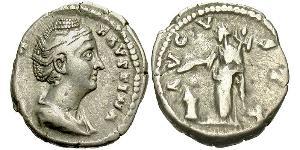 1 Денарий Римская империя (27BC-395) Серебро Фаустина Старшая(105-141)
