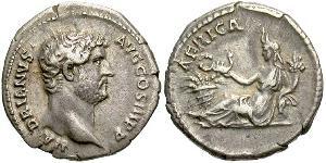 1 Денарий Римская империя (27BC-395) Серебро Адриан (76 - 138) 