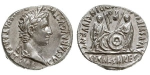 1 Денарий Римская империя (27BC-395) Серебро Октавиан Август (63BC- 14) 