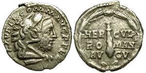 1 Денарий Римская империя (27BC-395) Серебро Коммод (161-192)