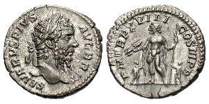1 Денарий Римская империя (27BC-395) Серебро Септимий Север (145- 211)