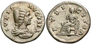 1 Денарий Римская империя (27BC-395) Серебро Юлия Домна (?-217)