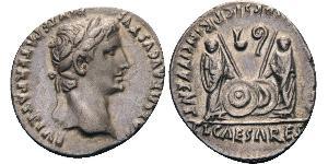 1 Денарий Римская империя (27BC-395) Серебро Октавиан Август (63BC- 14) 