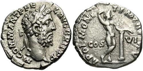 1 Денарий Римская империя (27BC-395) Серебро Коммод (161-192)