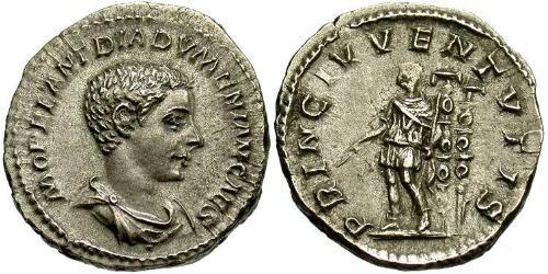 1 Денарий Римская империя (27BC-395) Серебро Диадумениан (208-218)