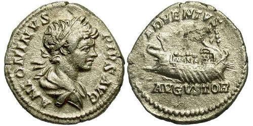 1 Денарий Римская империя (27BC-395) Серебро Каракалла (188-217)