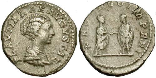 1 Денарий Римская империя (27BC-395) Серебро Fulvia Plautilla (189-212)