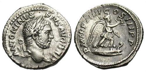 1 Денарий Римская империя (27BC-395) Серебро Каракалла (188-217)