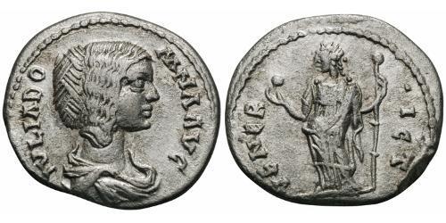 1 Денарий Римская империя (27BC-395) Серебро Юлия Домна (?-217)