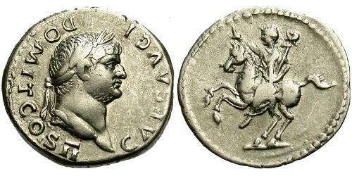 1 Денарий Римская империя (27BC-395) Серебро Домициан (51-96)