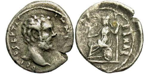 1 Денарий Римская империя (27BC-395) Серебро Клодий Альбин (150-197)