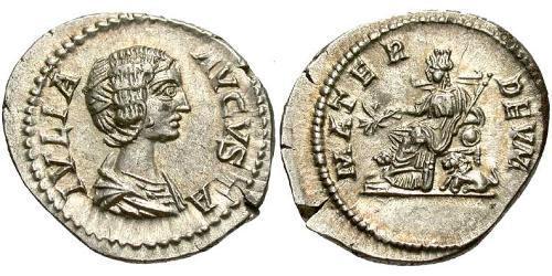 1 Денарий Римская империя (27BC-395) Серебро Юлия Домна (?-217)