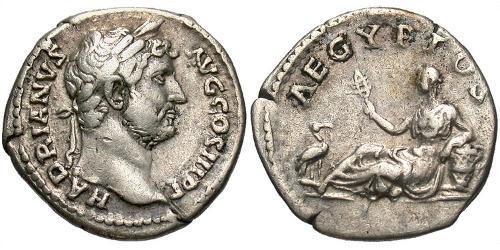 1 Денарий Римская империя (27BC-395) Серебро Адриан (76 - 138) 