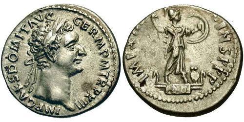 1 Денарий Римская империя (27BC-395) Серебро Домициан (51-96)