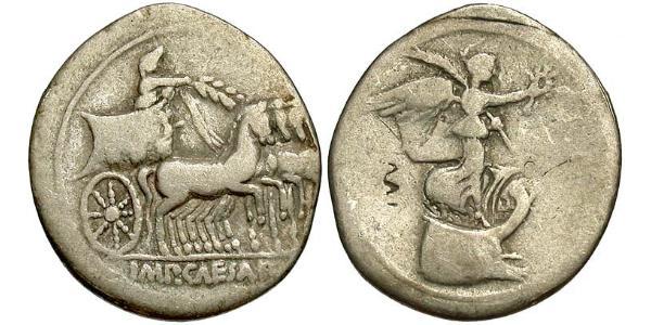 1 Денарий Римская империя (27BC-395) Серебро Октавиан Август (63BC- 14) 