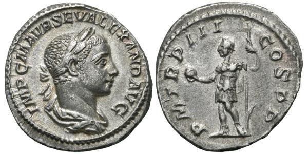1 Денарий Римская империя (27BC-395) Серебро Александр Север (208-235)