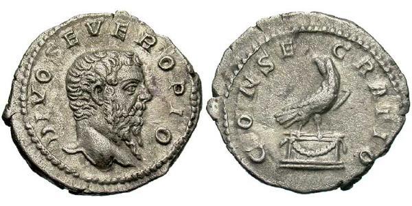 1 Денарий Римская империя (27BC-395) Серебро Септимий Север (145- 211)