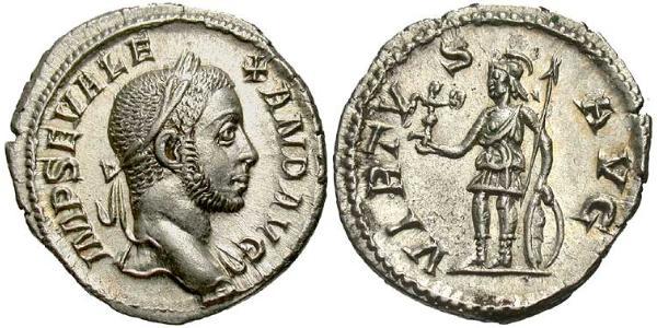 1 Денарий Римская империя (27BC-395) Серебро Александр Север (208-235)
