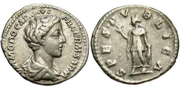 1 Денарий Римская империя (27BC-395) Серебро Коммод (161-192)