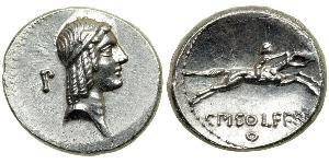 1 Денарий Римская республика (509BC-27BC) Серебро 