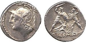 1 Денарий Римская республика (509BC-27BC) Серебро 