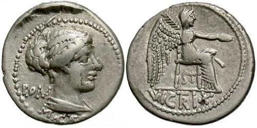 1 Денарий Римская республика (509BC-27BC) Серебро 