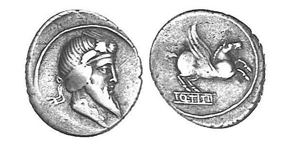 1 Денарий Римская республика (509BC-27BC) Серебро 