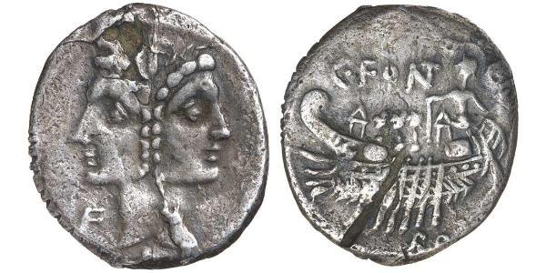 1 Денарий Римская республика (509BC-27BC) Серебро 
