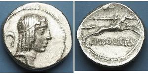 1 Денарій Римська республіка (509BC-27BC) Срібло 