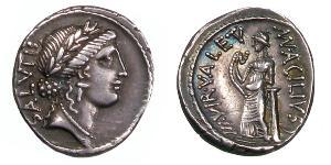 1 Денарій Римська республіка (509BC-27BC) Срібло 