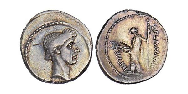 1 Денарій Римська республіка (509BC-27BC) Срібло Юлій Цезар (100BC- 44 BC)