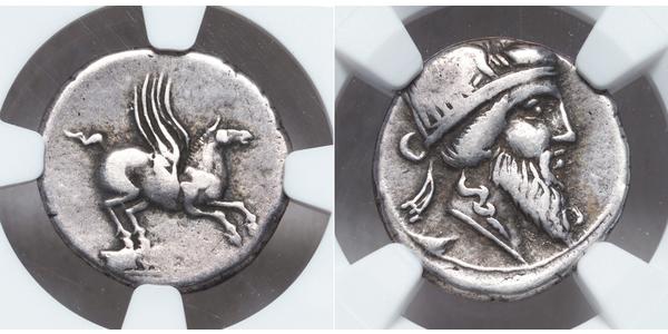 1 Денарій Римська республіка (509BC-27BC) Срібло 