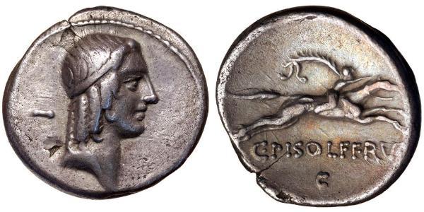 1 Денарій Римська республіка (509BC-27BC) Срібло 