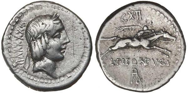 1 Денарій Римська республіка (509BC-27BC) Срібло 