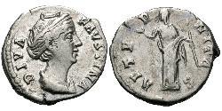 1 Денарій Римська імперія (27BC-395) Срібло Фаустіна Старша(105-141)