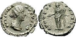 1 Денарій Римська імперія (27BC-395) Срібло Фаустина II (130-175)