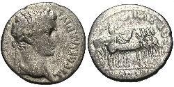 1 Денарій Римська імперія (27BC-395) Срібло Тиберій Клавдій Нерон (42 BC-37)