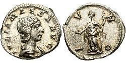 1 Денарій Римська імперія (27BC-395) Срібло Julia Maesa (165-224)