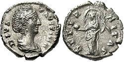 1 Денарій Римська імперія (27BC-395) Срібло Фаустіна Старша(105-141)