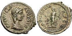 1 Денарій Римська імперія (27BC-395) Срібло Fulvia Plautilla (189-212)