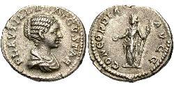 1 Денарій Римська імперія (27BC-395) Срібло Fulvia Plautilla (189-212)