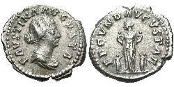 1 Денарій Римська імперія (27BC-395) Срібло Фаустина II (130-175)