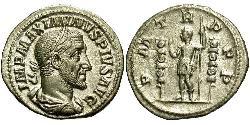1 Денарій Римська імперія (27BC-395) Срібло Максимін I (173-238)