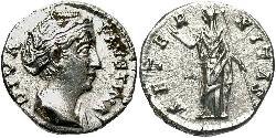 1 Денарій Римська імперія (27BC-395) Срібло Фаустіна Старша(105-141)