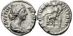 1 Денарій Римська імперія (27BC-395) Срібло Фаустина II (130-175)