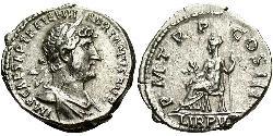 1 Денарій Римська імперія (27BC-395) Срібло Адріан (76 - 138) 